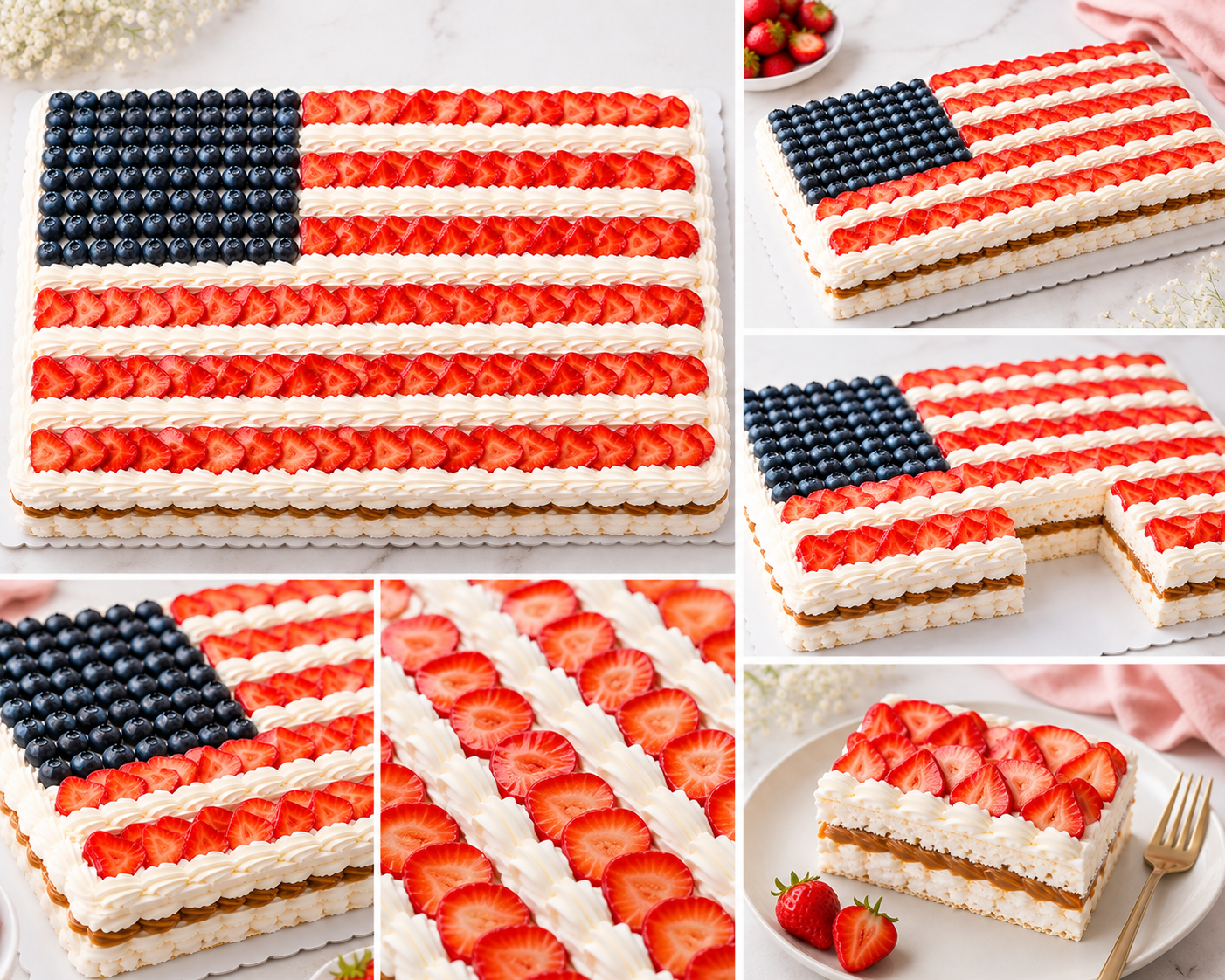 🍓 CELEBRATION Size Rectangular Pavlova (13" × 18") (SERVES 24-30)