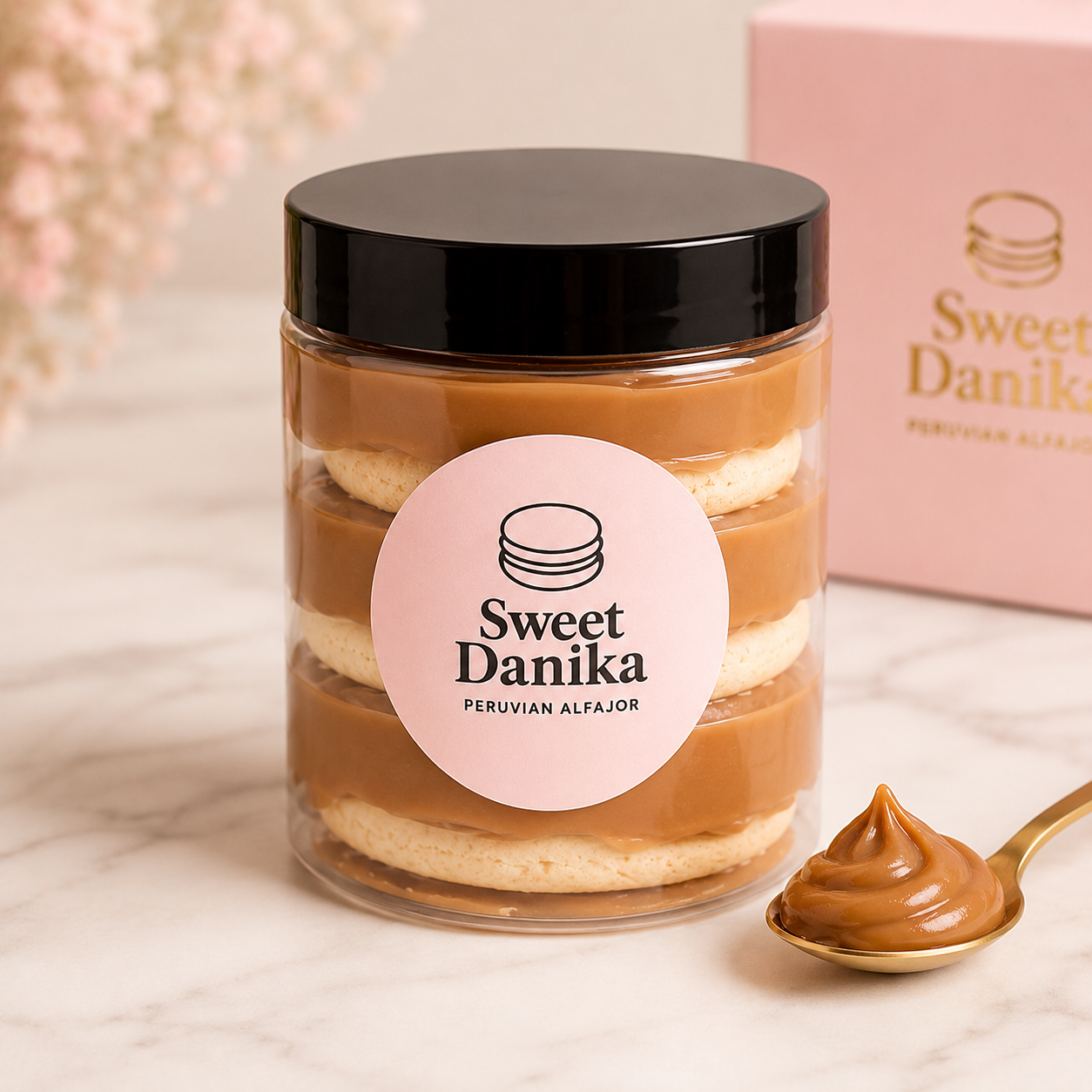 ✨Alfajor Dessert JAR (Nutella / Dulce de Leche / Lúcuma)
